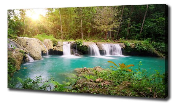 Tablou canvas Cascada din pădure