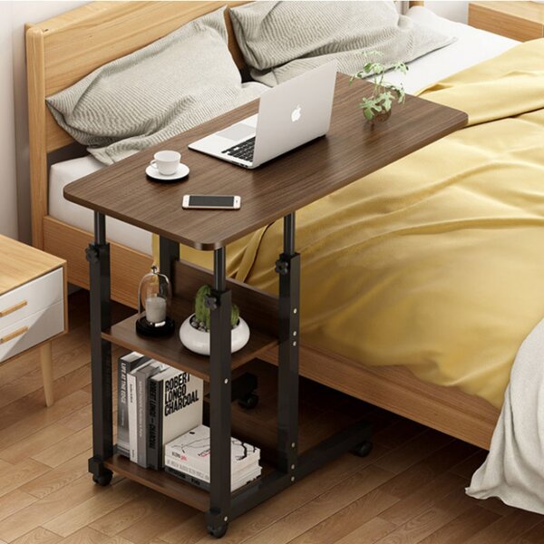 Masuta Auxiliara Model Patterson, 60x40x68 - 85 cm, Nuc/Negru