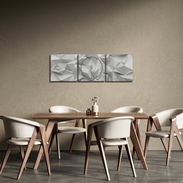 Tablou cu abstracție (cu ceas) (90x30 cm)
