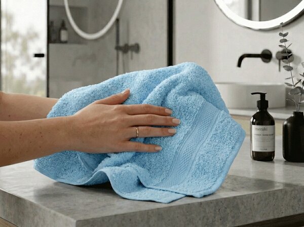Prosop CLARYSSE ELEGANCE 60x110 cm albastru deschis, 100% bumbac