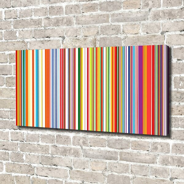Tablou pe pânză canvas dungi colorate
