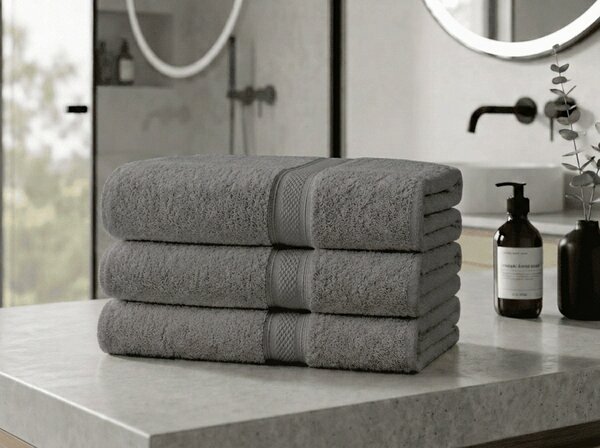 Prosop CLARYSSE ELEGANCE 60x110 cm gri, 100% bumbac