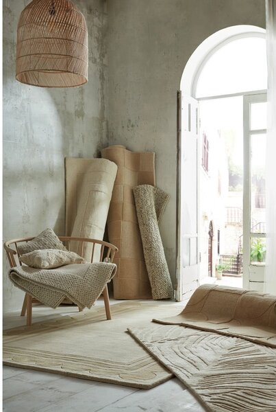 Covor din lână bej 170x120 cm Rue - Flair Rugs