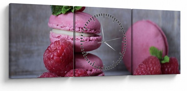 Tablou cu macarooni (cu ceas) (90x30 cm)