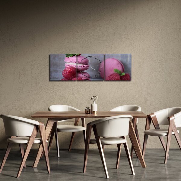 Tablou cu macarooni (cu ceas) (90x30 cm)