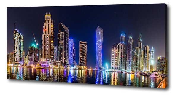 Tablou pe pânză Dubai timp de noapte