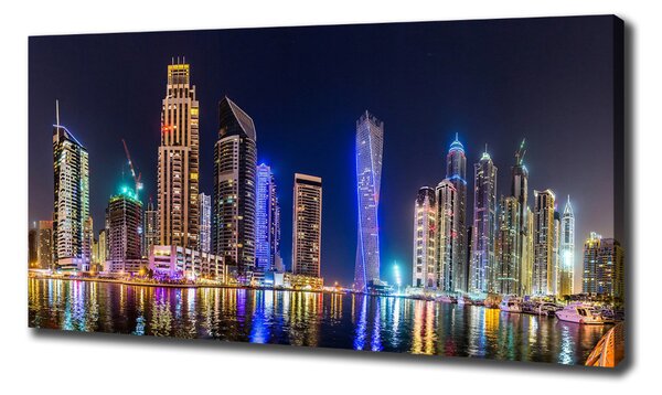 Tablou pe pânză Dubai timp de noapte