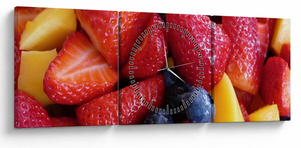 Tablou cu fructe (cu ceas) (90x30 cm)