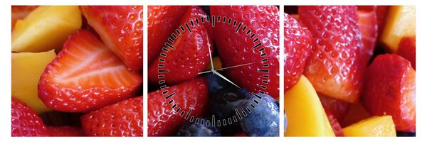 Tablou cu fructe (cu ceas) (90x30 cm)