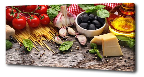 Tablou pe pânză canvas alimente italiană