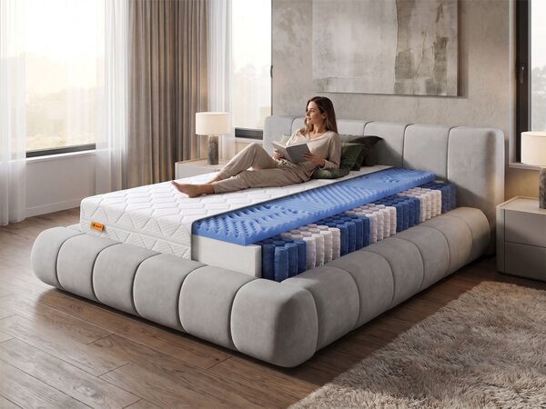 Saltea cu arcuri împachetate Azuro 80x200x20 - husă Matrix