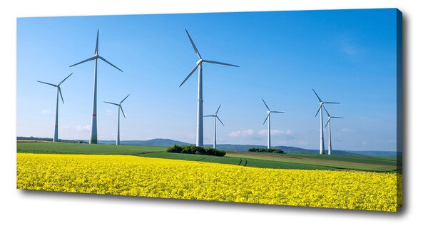 Imprimare tablou canvas Windmills pe teren