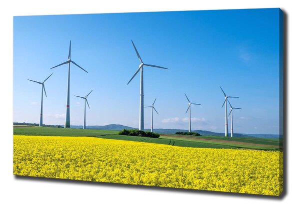 Imprimare tablou canvas Windmills pe teren