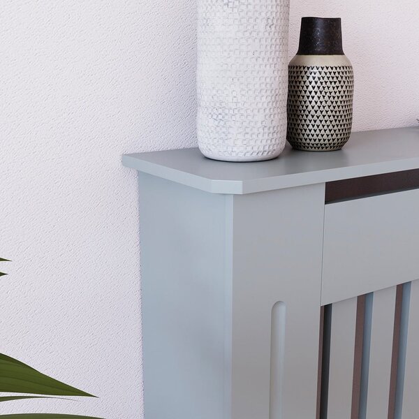 Masca pentru Calorifer ECO-S 78 cm, MDF Vopsit de 18 mm Lame Verticale, Gri antracit