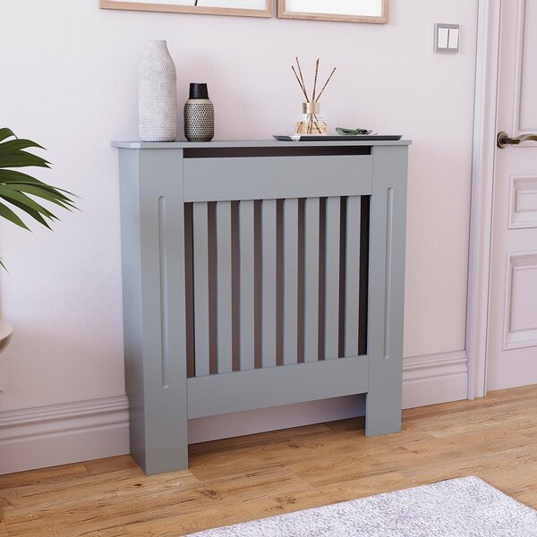 Masca pentru Calorifer ECO-S 78 cm, MDF Vopsit de 18 mm Lame Verticale, Gri antracit