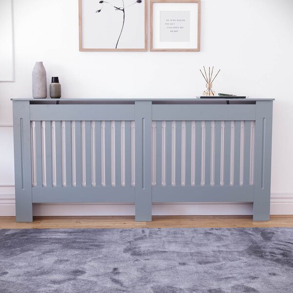 Masca pentru Calorifer ECO-XXL 172 cm, MDF Vopsit de 21 mm Lame Verticale, Gri antracit
