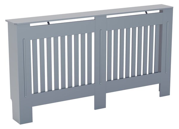 Masca pentru Calorifer ECO-XL 152 cm, MDF Vopsit de 21 mm Lame Verticale, Gri antracit