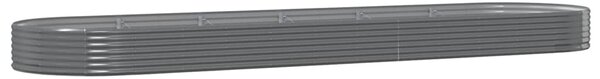 Strat înălțat grădină 523x140x36 cm oțel vopsit electrostatic