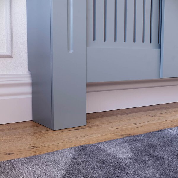 Masca pentru Calorifer ECO-3XL 140/204 cm Ajustabila, MDF Vopsit de 21 mm Lame Verticale, Gri antracit