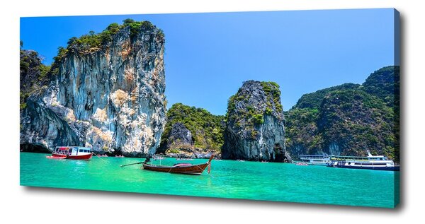 Print pe canvas barci Thailanda