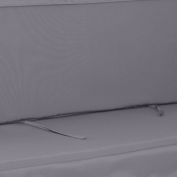 Perne pentru exterior Outsunny, spuma si poliester, 2 bucati 130x45x5 cm, gri inchis | Aosom Romania