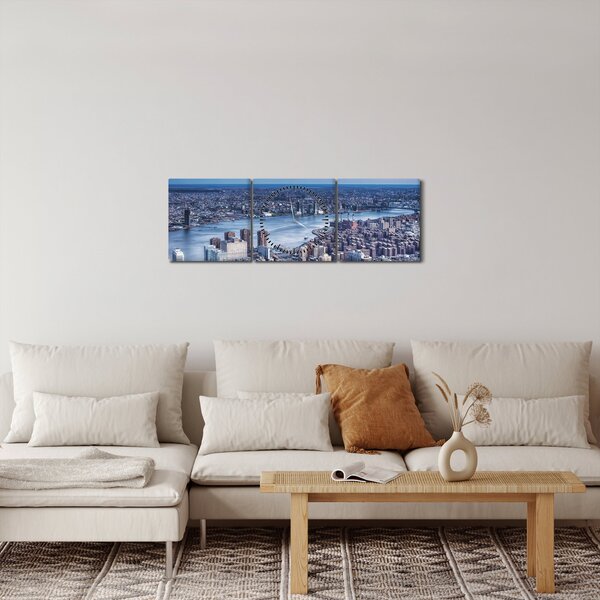 Tablou cu New York (cu ceas) (90x30 cm)