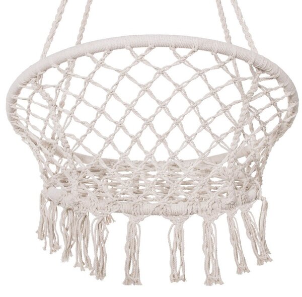 Hamac suspendat, leagan tip cuib cu spatar confortabil, pentru o persoana, interior si exterior, 50x70x100 cm
