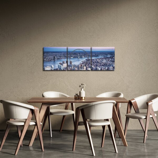 Tablou cu New York (cu ceas) (90x30 cm)