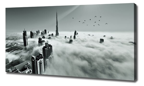 Tablou pe pânză canvas Ceață peste cosmopolitul Dubai