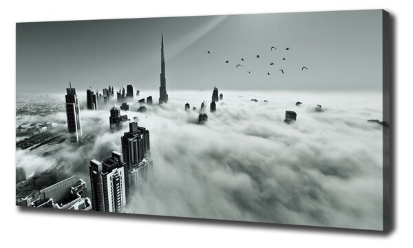 Tablou pe pânză canvas Ceață peste cosmopolitul Dubai
