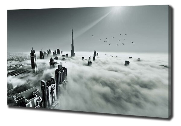 Tablou pe pânză canvas Ceață peste cosmopolitul Dubai