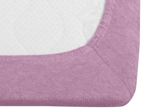 Cearsaf Frotir cu elastic EXCLUSIVE 200 x 220 cm roz