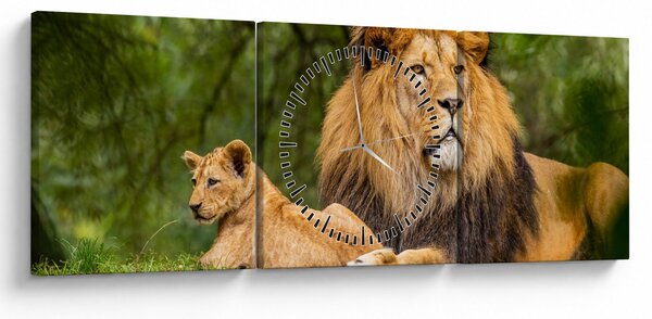 Tablou cu lei (cu ceas) (90x30 cm)