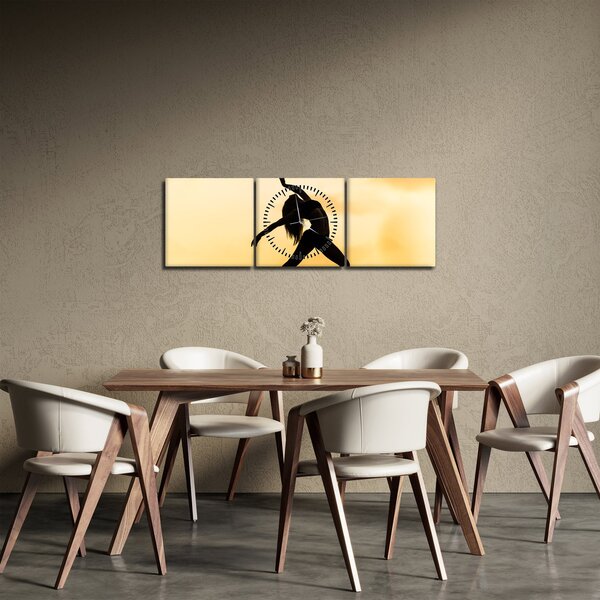 Tablou cu dansatoare (cu ceas) (90x30 cm)