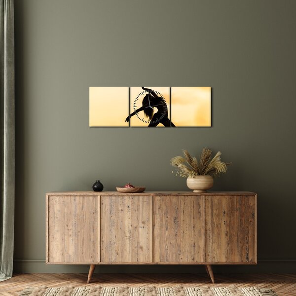 Tablou cu dansatoare (cu ceas) (90x30 cm)