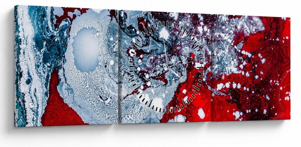 Tablou abstract (cu ceas) (90x30 cm)