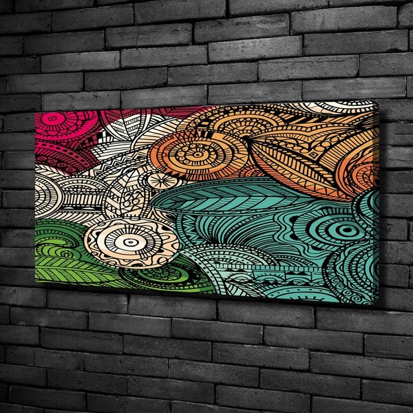 Pictură pe pânză pene abstracte