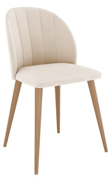 Z0ND0 Scaun de sufragerie Sisi (natural + crem). 1069975