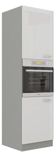 Dulap înalt sub cuptor 60 DP-210 2F Multi (Gri + Alb lucios). 1070508