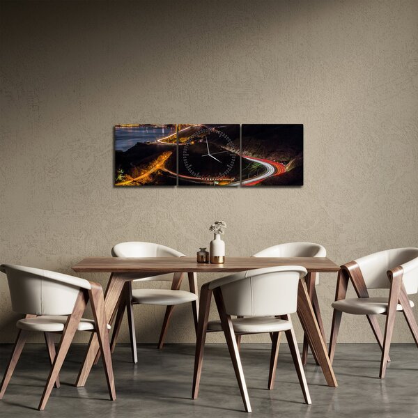 Tablou - Golden Gate Bridge (cu ceas) (90x30 cm)