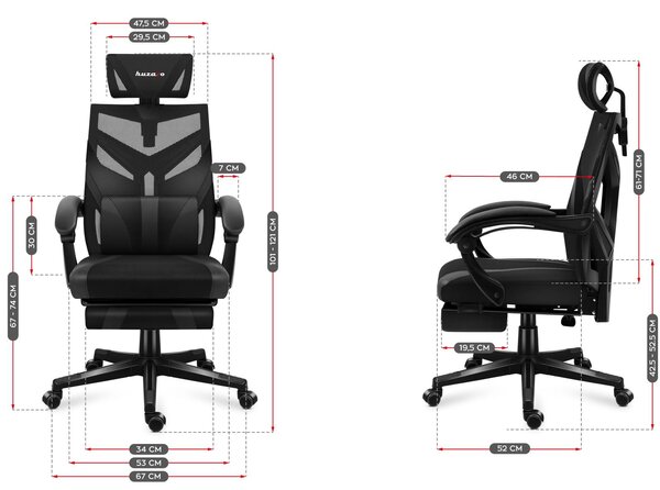 Fotoliu gaming Cruiser 5 (negru). 1087450