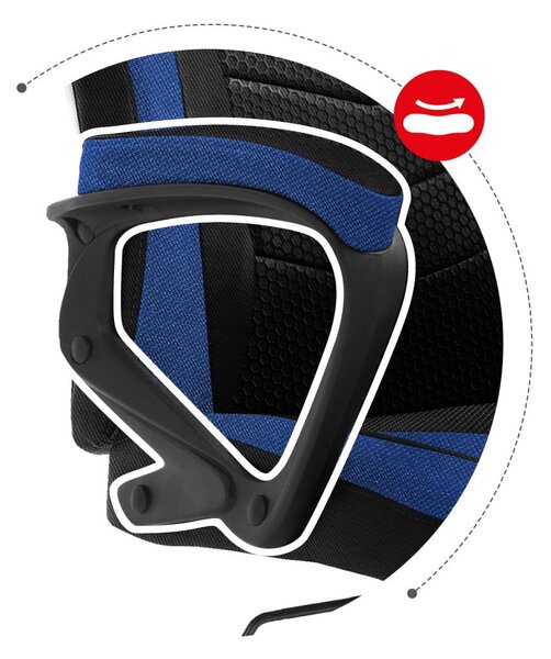 Fotoliu gaming Fusion 2.5 (negru + albastru). 1087463