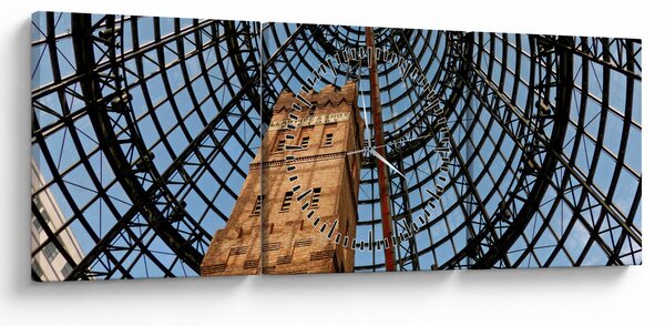 Tablou turnul din Melbourne (cu ceas) (90x30 cm)