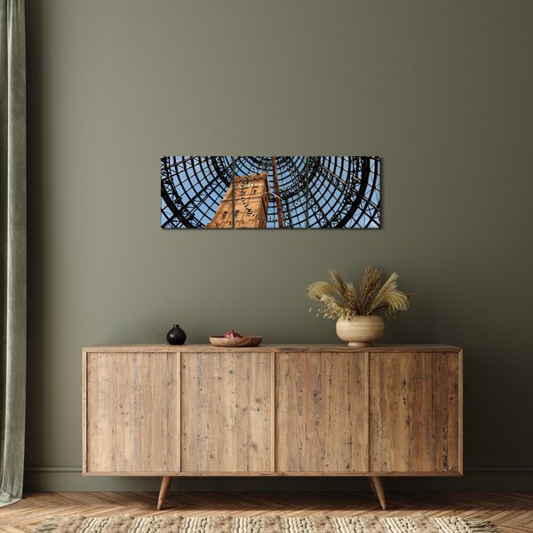 Tablou turnul din Melbourne (cu ceas) (90x30 cm)