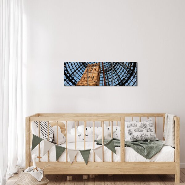 Tablou turnul din Melbourne (cu ceas) (90x30 cm)