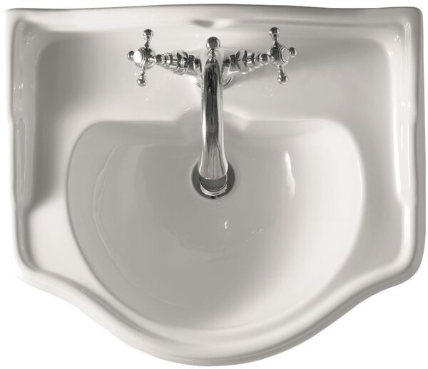 Kerasan Retro lavoar 55x46.5 cm semicircular clasică alb luciu 104501
