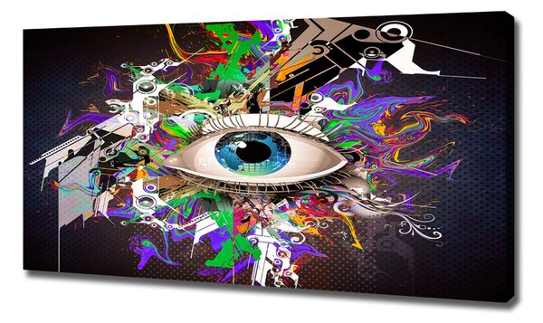 Tablou pe pânză canvas ochi abstract