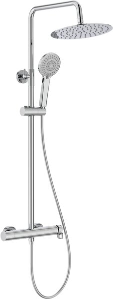 Roca Vega Plus set de duș perete cu duș de ploaie crom A5A9A6EC00