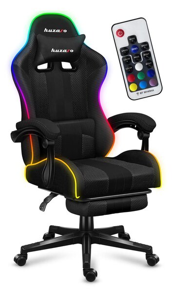 Fotoliu gaming Fusion 4.7 (negru + multicolor) (cu iluminat LED). 1087479