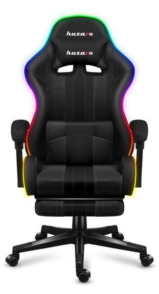 Fotoliu gaming Fusion 4.7 (negru + multicolor) (cu iluminat LED). 1087479